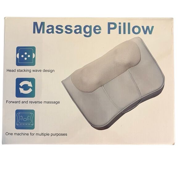 Relaxing Massage Pillow Neck with Heat Corded Kneading - Picture 1 of 6